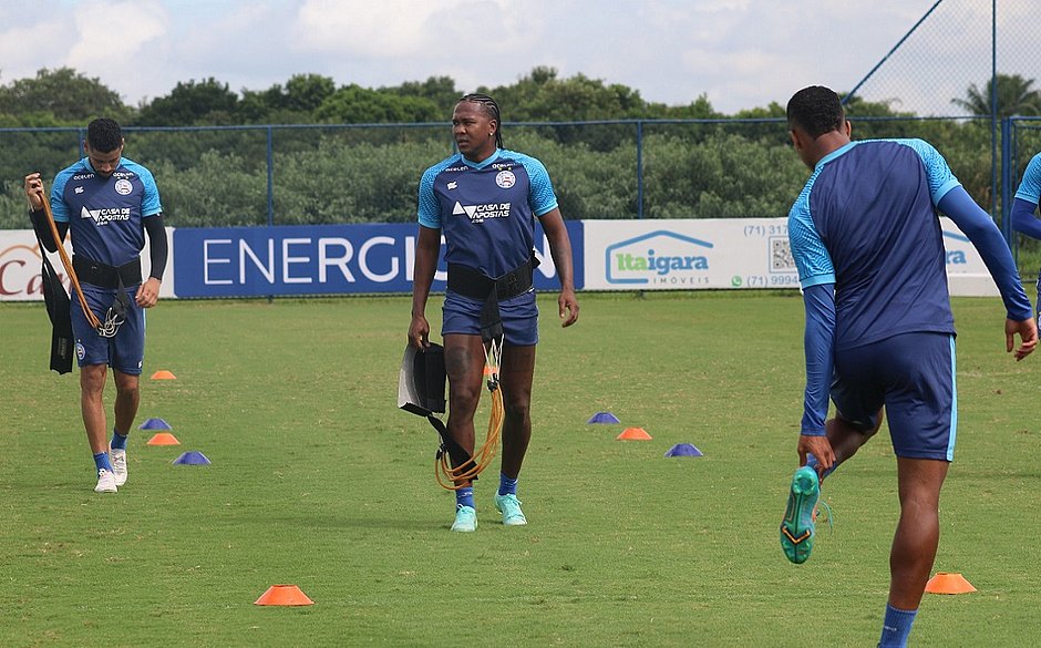 Com Rodallega em campo, Bahia inicia preparação para enfrentar o Criciúma