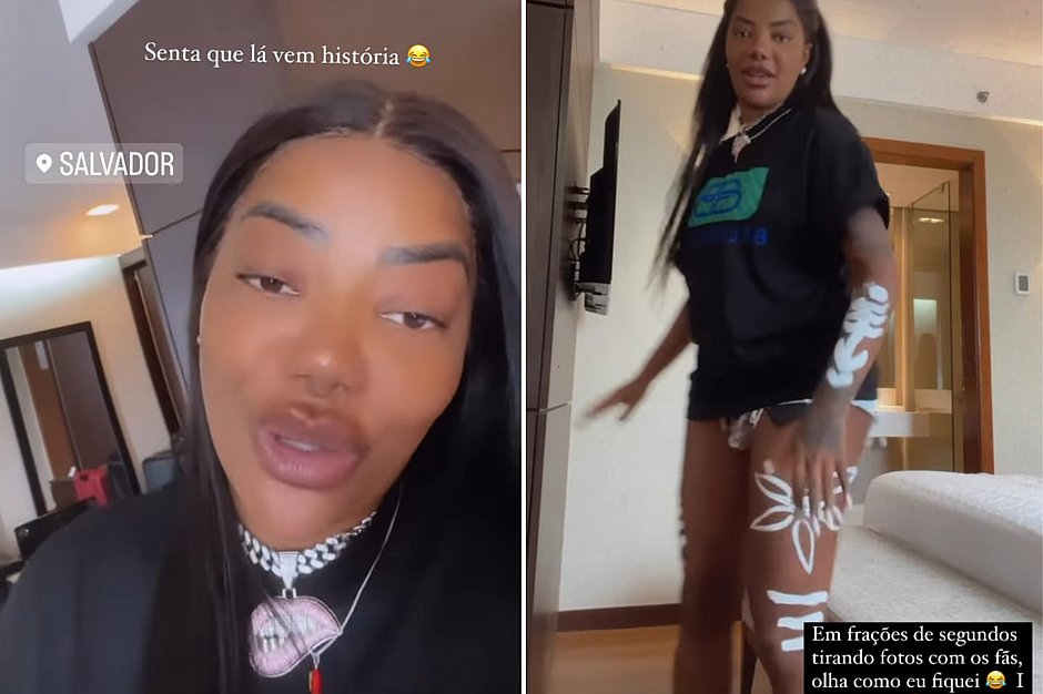 Ludmilla cai no 'golpe do colar' no Pelourinho e paga R$50 em biju