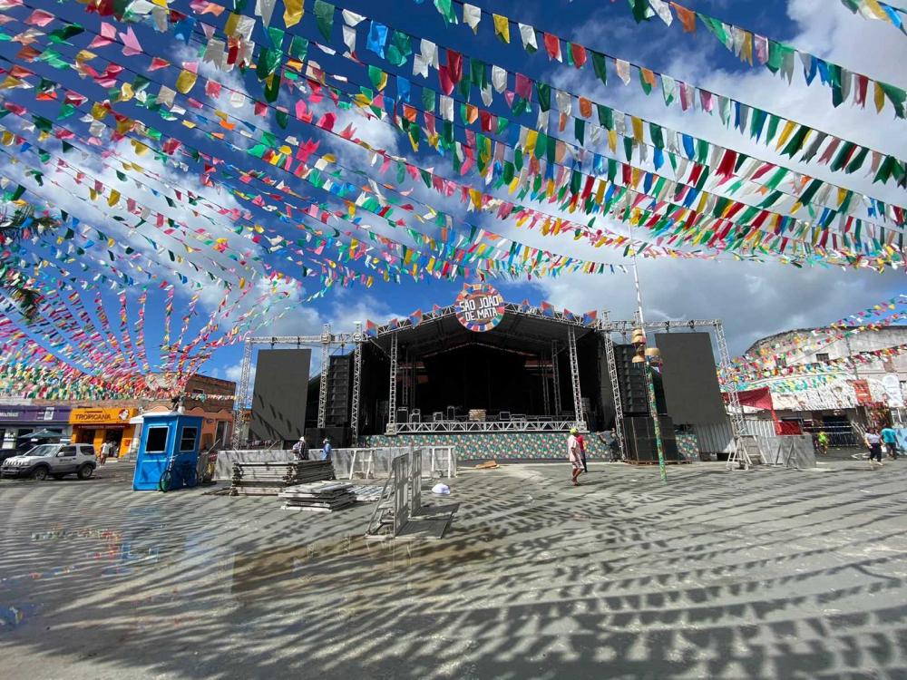 Tudo pronto para os festejos juninos em Mata de São João
