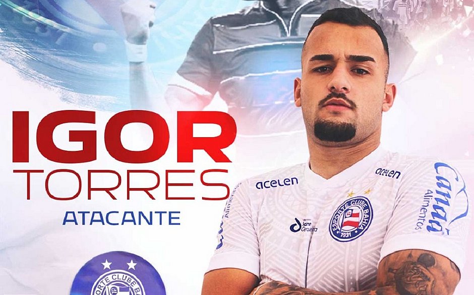 Bahia anuncia a contratação do atacante Igor Torres, do Fortaleza