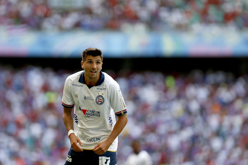Lucas Mugni desfalca o Bahia contra o Náutico 
