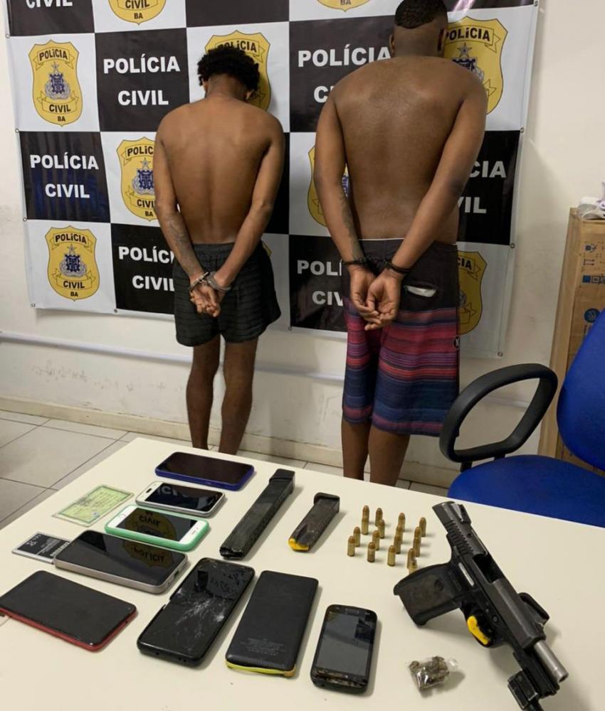 Dois homens são presos com drogas e armas em operação da Polícia Civil em Mata de São João