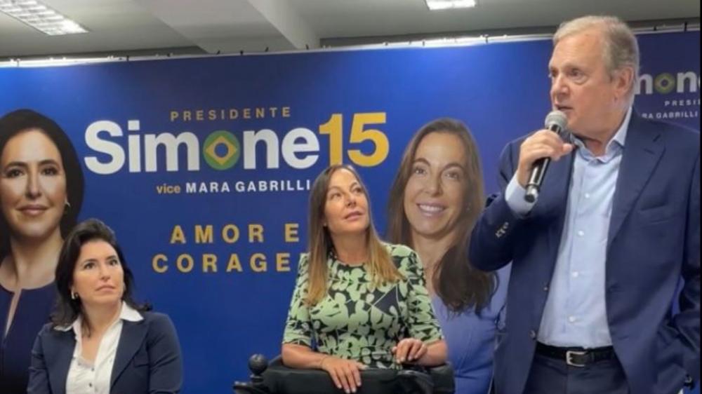Simone Tebet confirma a senadora Mara Gabrilli, do PSDB, como vice na chapa