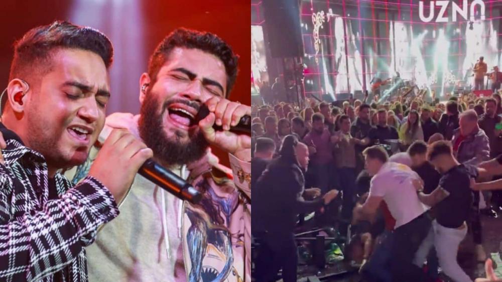 Briga generalizada faz Henrique & Juliano encerrar show; veja o vídeo