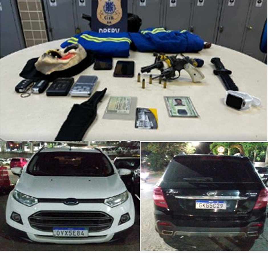 Dupla é presa com carros roubados em Lauro de Freitas