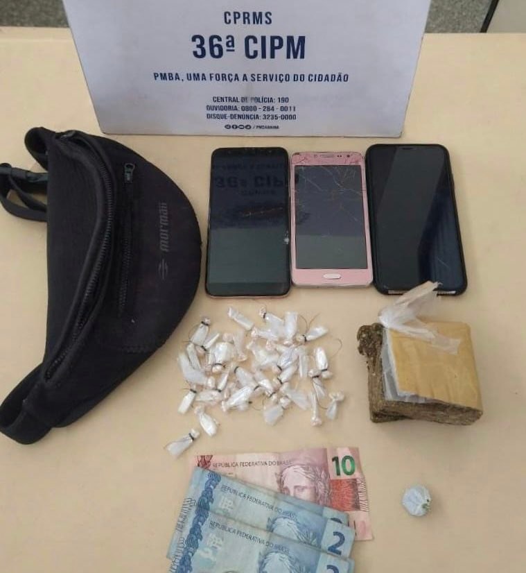 Dois homens são presos e menor apreendido com drogas no bairro da Urbis