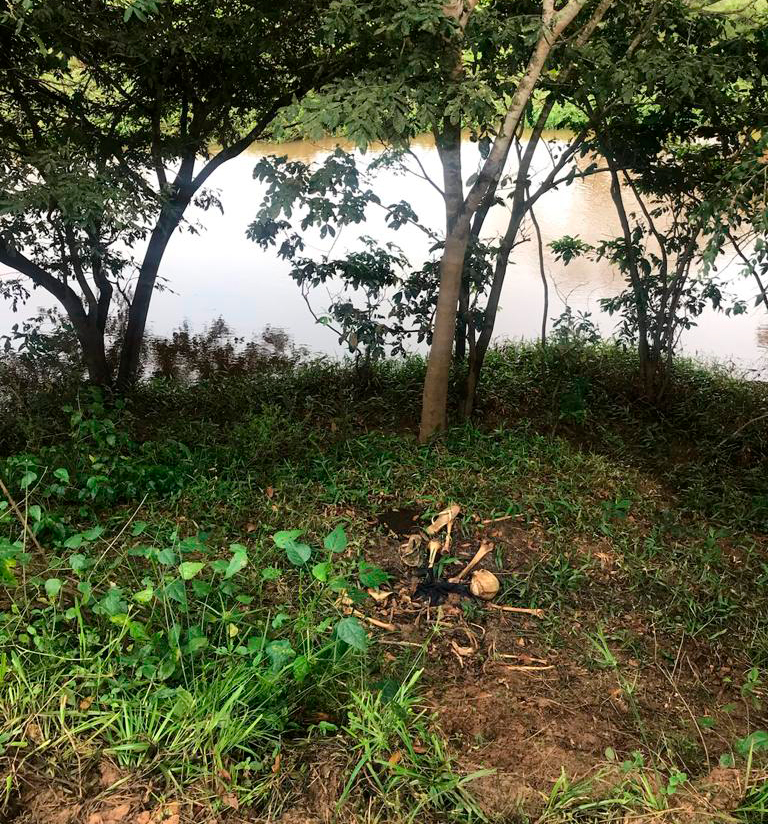 Ossada humana é encontra às margens do Rio Pojuca 