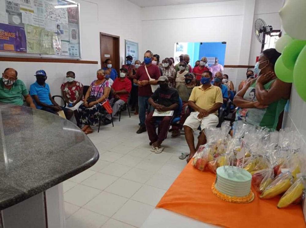 Pacientes participam de ação Hiperdia no Monte Líbano