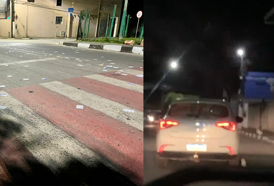 Mata de São João: Carro com propaganda do PC do B é flagrado derramando “santinhos” na véspera da votação