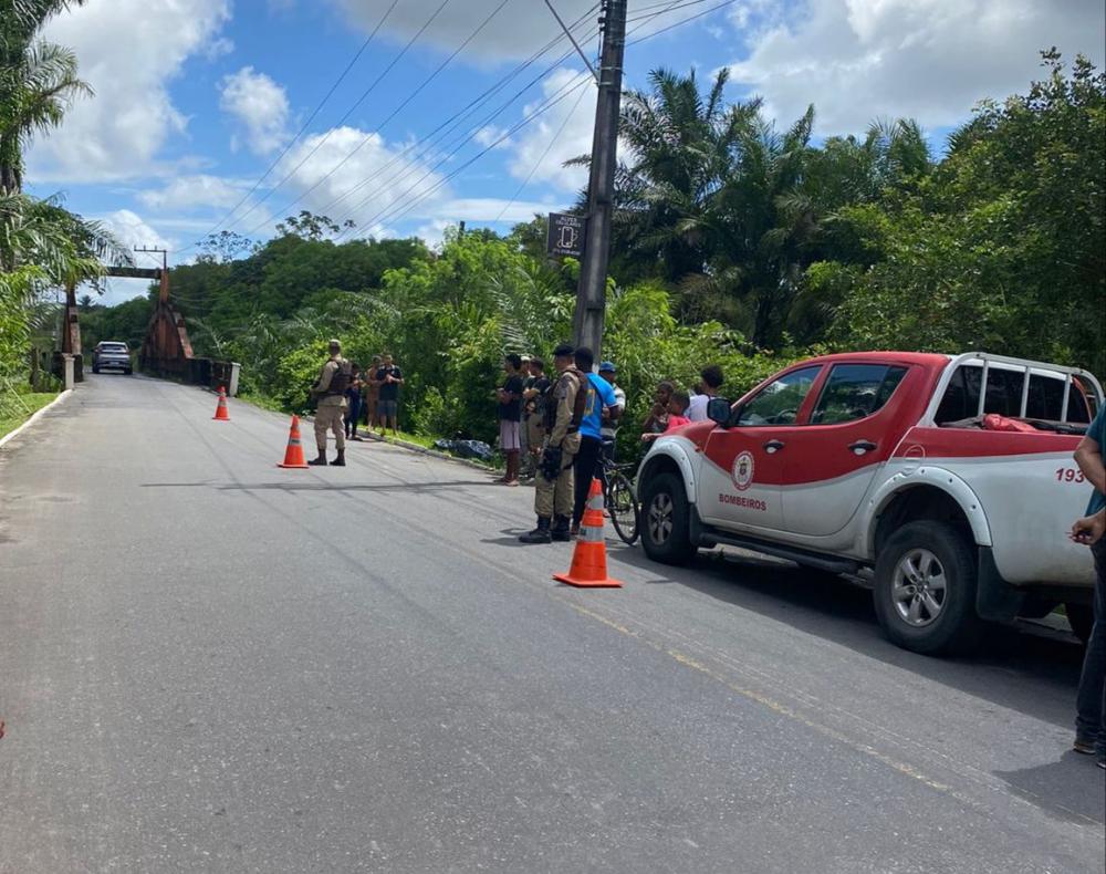 Jovem morre afogado após ser empurrado de ponte na divisa Dias d’Ávila / Mata 