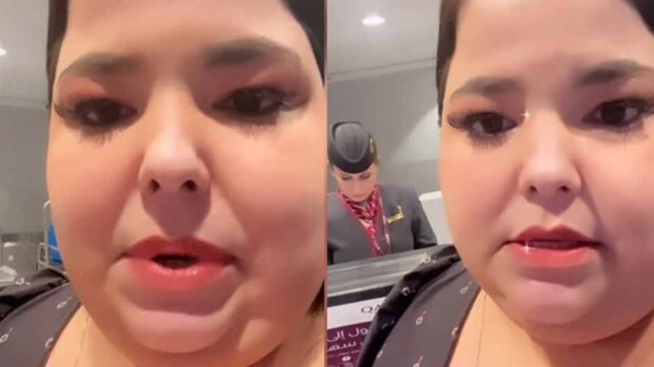 Companhia aérea do Catar proíbe influencer brasileira de viajar por causa do peso