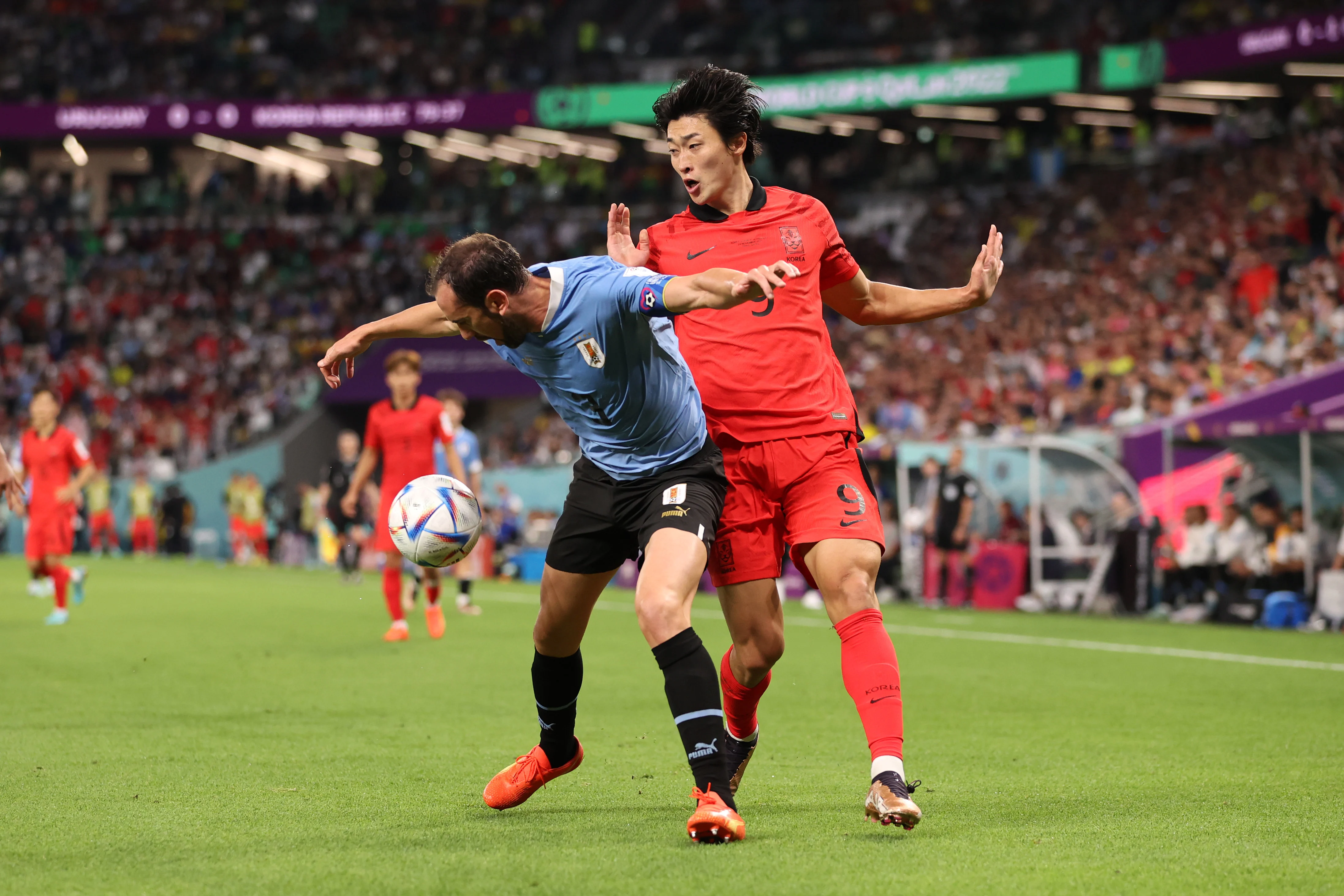 Em jogo morno, Uruguai empata sem gols com a Coreia do Sul 