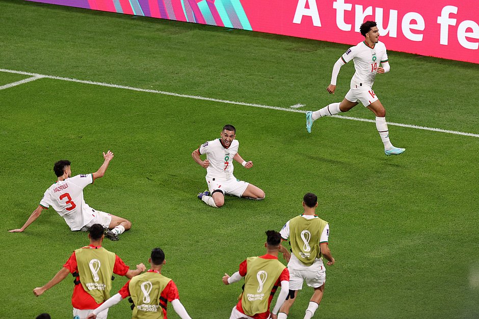 Por 2 a 0, Marrocos supera a Bélgica e assume liderança do grupo F