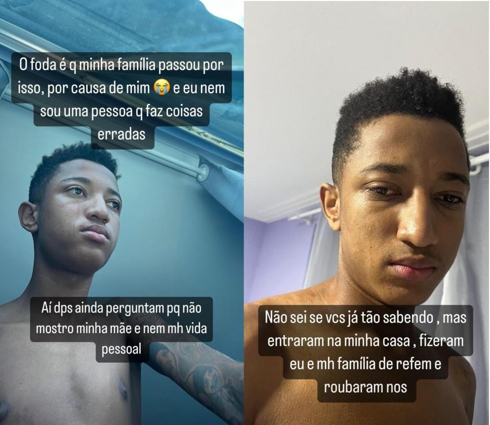 Influenciador denuncia que teve casa invadida e foi feito de refém