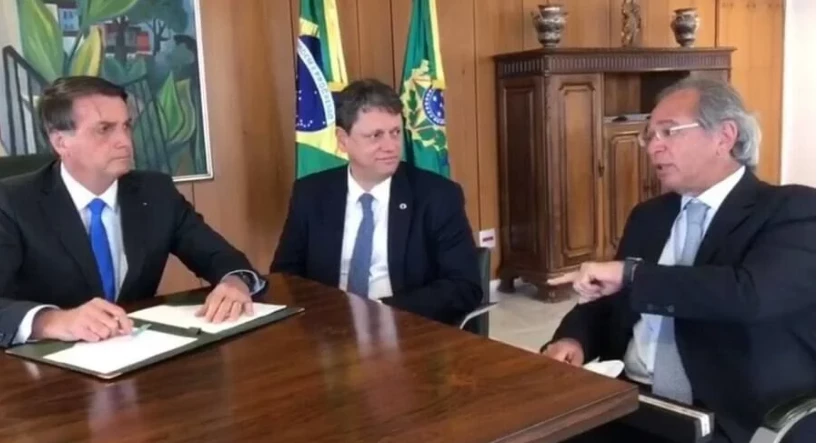 Tarcísio quer Paulo Guedes na Secretaria da Fazenda de SP