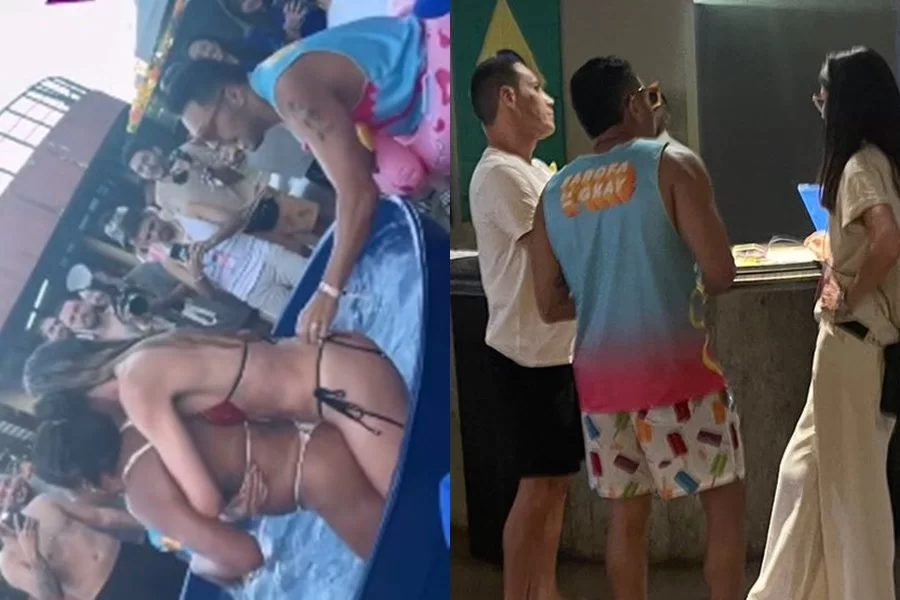 Tirullipa é expulso da Farofa da Gkay por tirar biquínis de convidadas