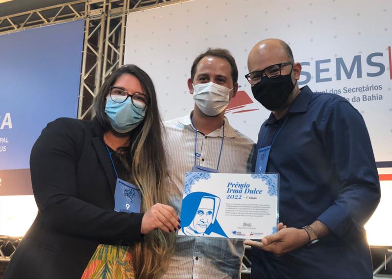 Secretaria de Saúde de Dias d'Ávila é premiada em Congresso Estadual em Salvador