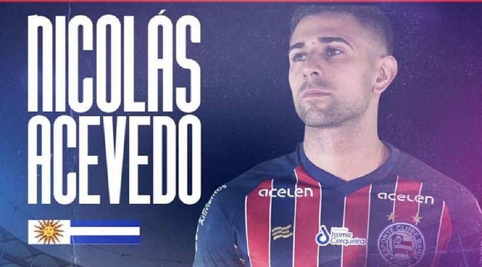 Bahia anuncia a contratação do volante Uruguaio Nicolás Acevedo