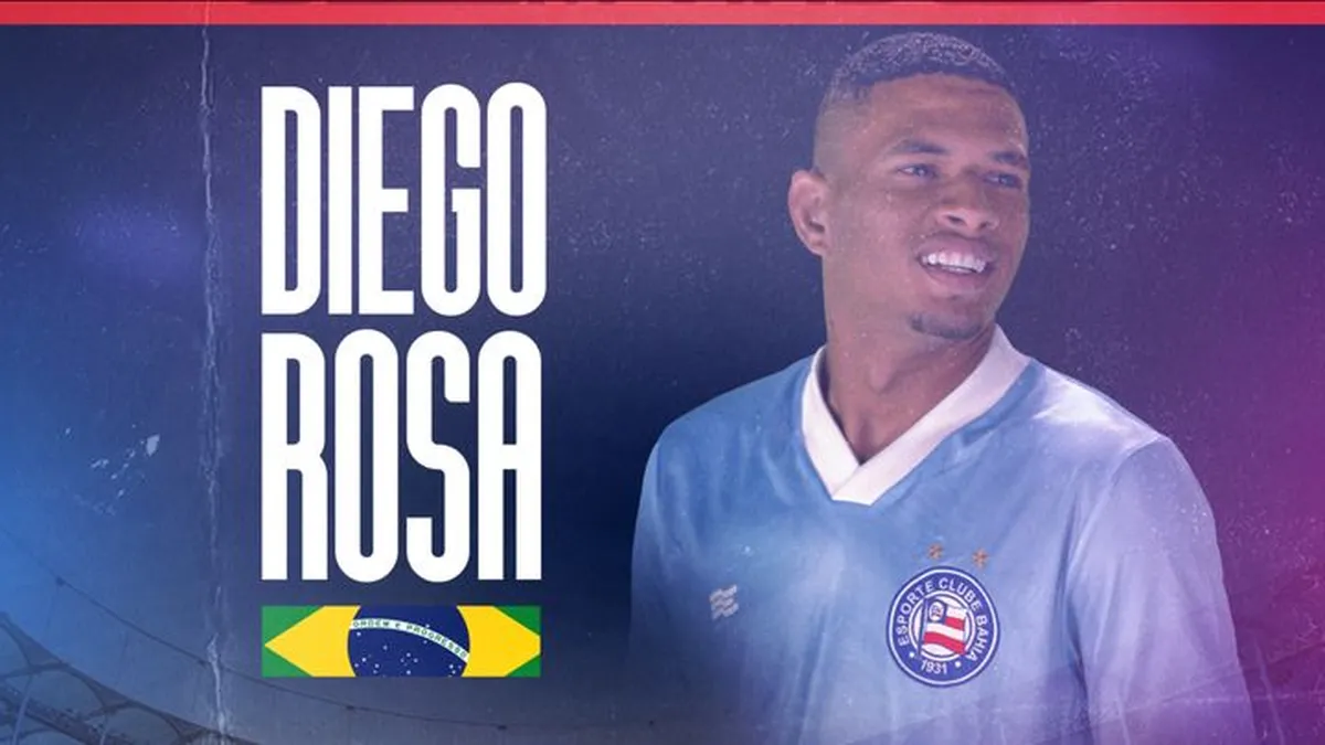 Bahia anuncia a contratação do meio-campista Diego Rosa