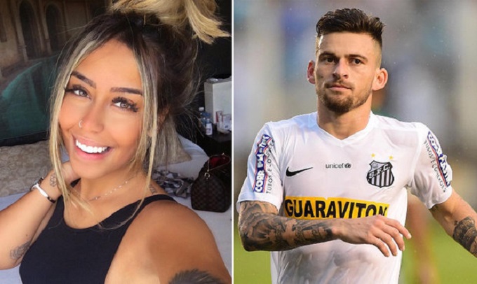 Irmã de Neymar é flagrada aos beijos com jogador 