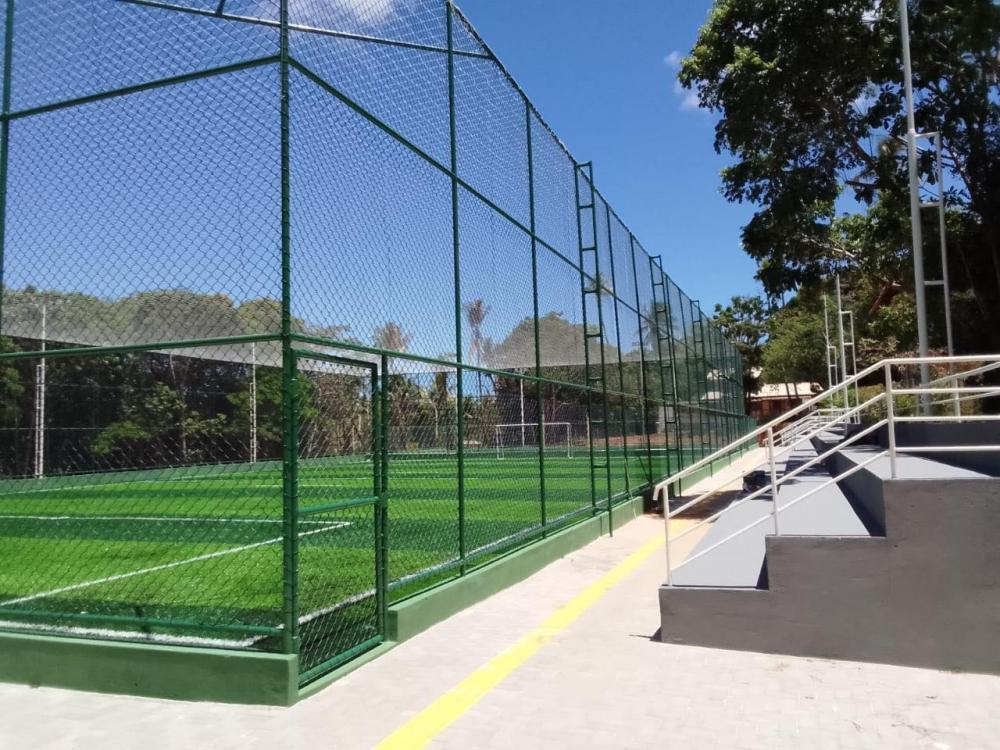 Prefeitura de Mata inaugura campo de grama sintética e quadra de futevôlei em Pau Grande nesta sexta 
