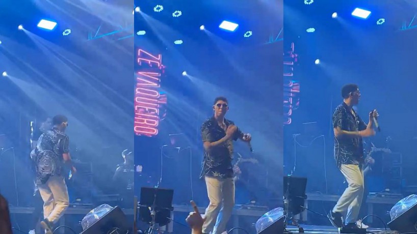 Show de Zé Vaqueiro é interrompido após tiros em festa de Carnaval