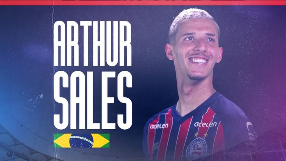 Bahia anuncia contratação do atacante Arthur Sales