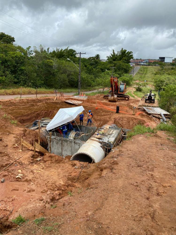 Embasa conclui obra em adutora e inicia retomada do abastecimento