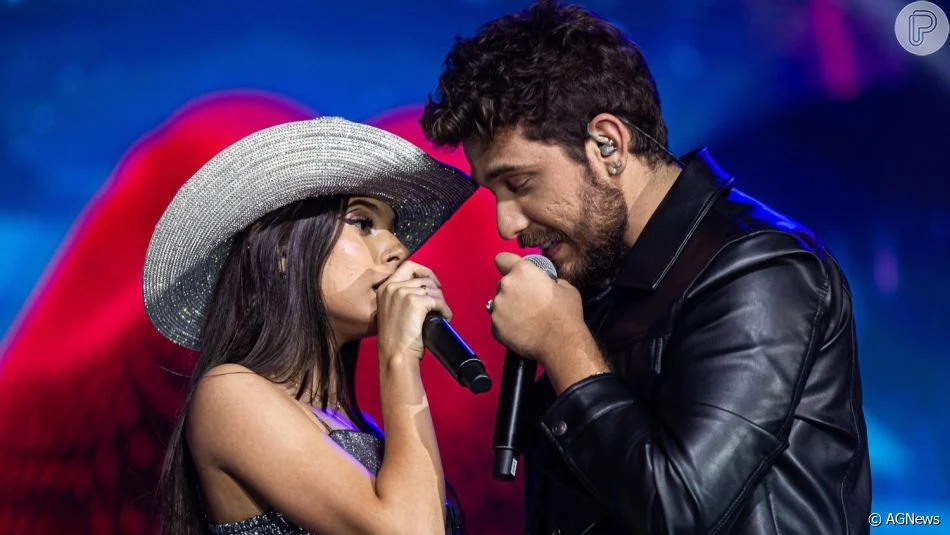 Ana Castela recebe avós no palco e é autorizada a namorar com Gustavo Mioto