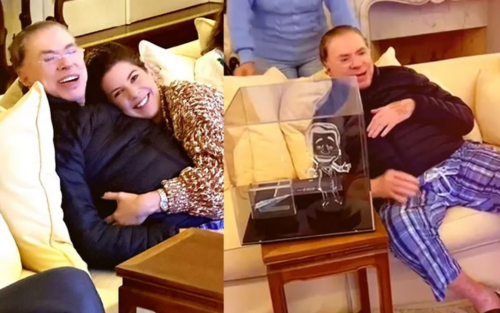 Silvio Santos surge em vídeo com a família após período sem aparecer na TV