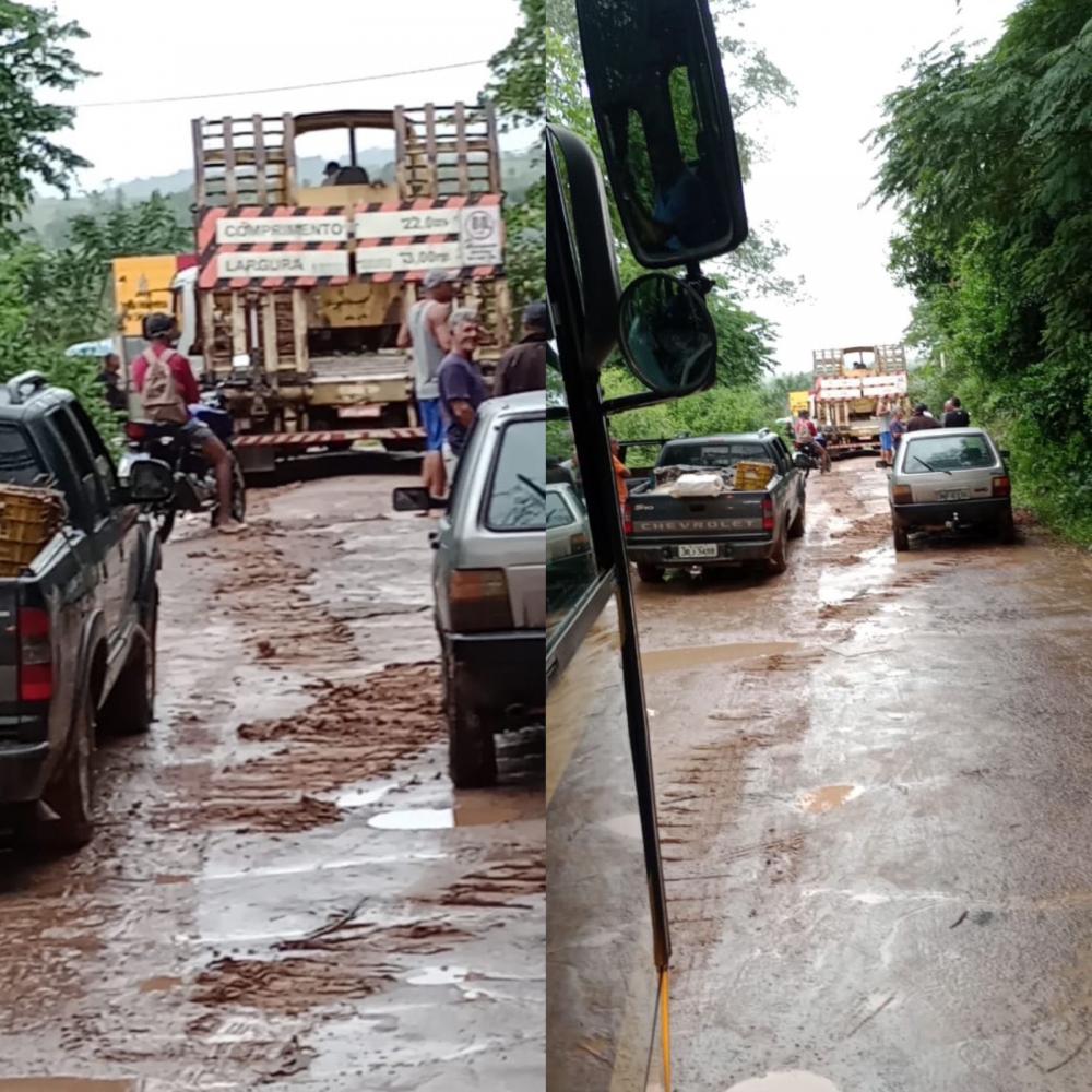 Moradores das comunidades das Baratas e Vargem Grande reclamam de condições da estrada 