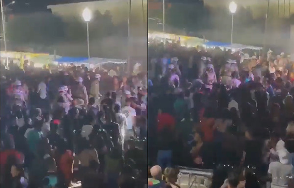 PM é agredido com soco por trás de folião em evento de rua na Bahia