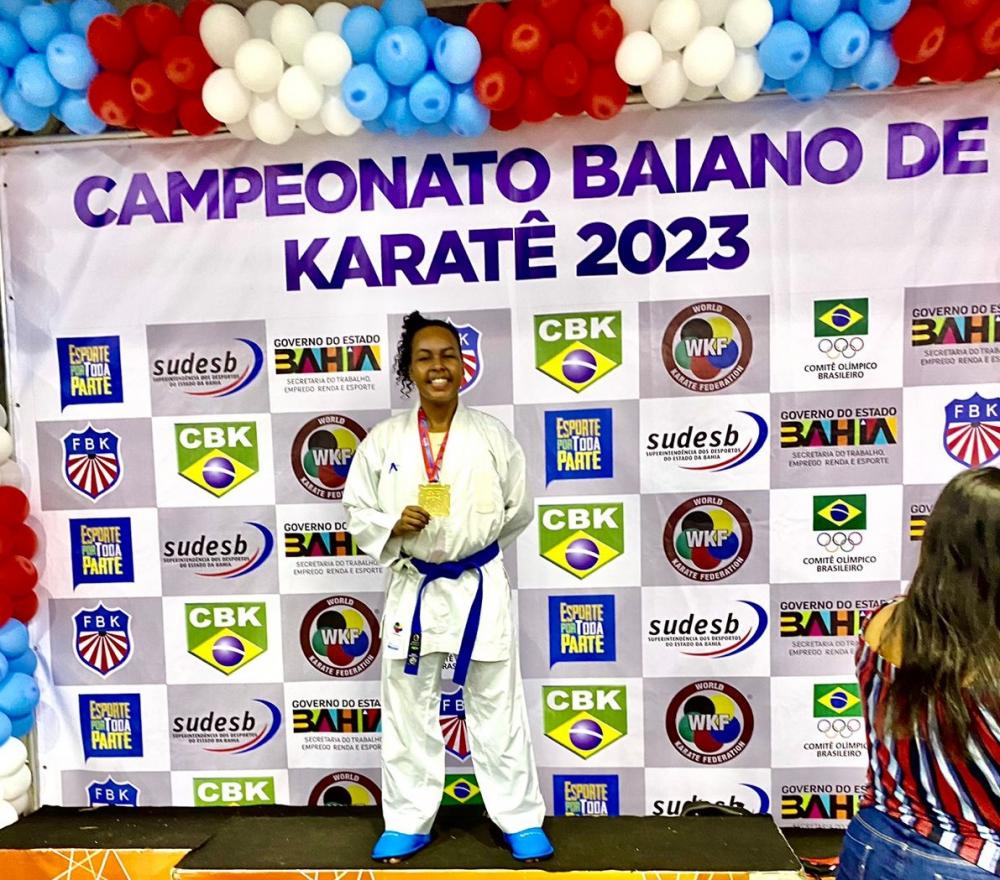  Campeã Baiana de karatê, matense busca apoio financeiro para disputar título nacional