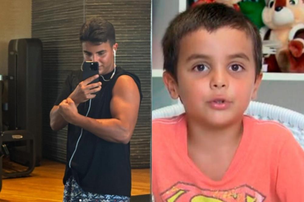Marcelo Sangalo posta foto musculoso: 'Isso que dá comer feijão'