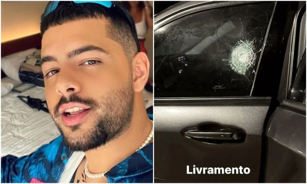 Carro de Pedro Sampaio é atingido por tiro: 'Livramento'