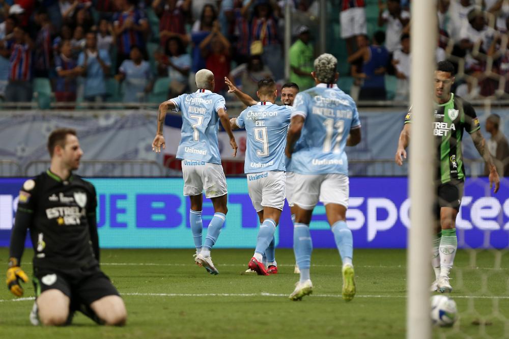 Bahia bate o América-MG, volta a vencer após oito jogos e deixa o Z-4 
