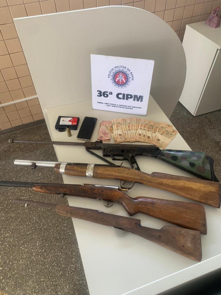 PM prende homem por porte ilegal de arma em Dias d’Ávila