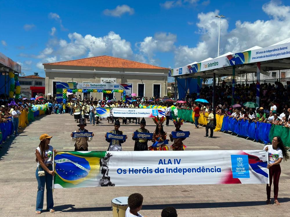 Mata de São João celebra 7 de setembro relembrando a história da Independência baiana