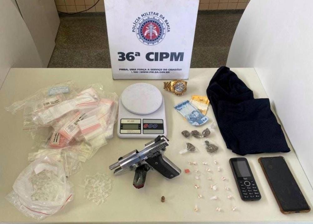 Homem é preso com armas e drogas durante Operação Força Total em Dias d'Ávila