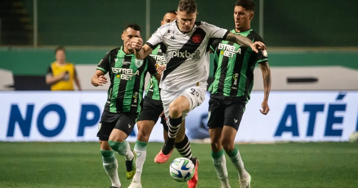 Vasco vence o América-MG e Bahia entra na zona de rebaixamento