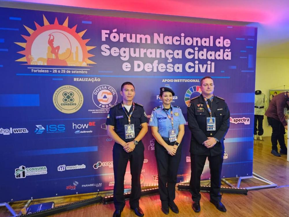 Comandante da Guarda de Mata de São João participa de Fórum Nacional em Fortaleza