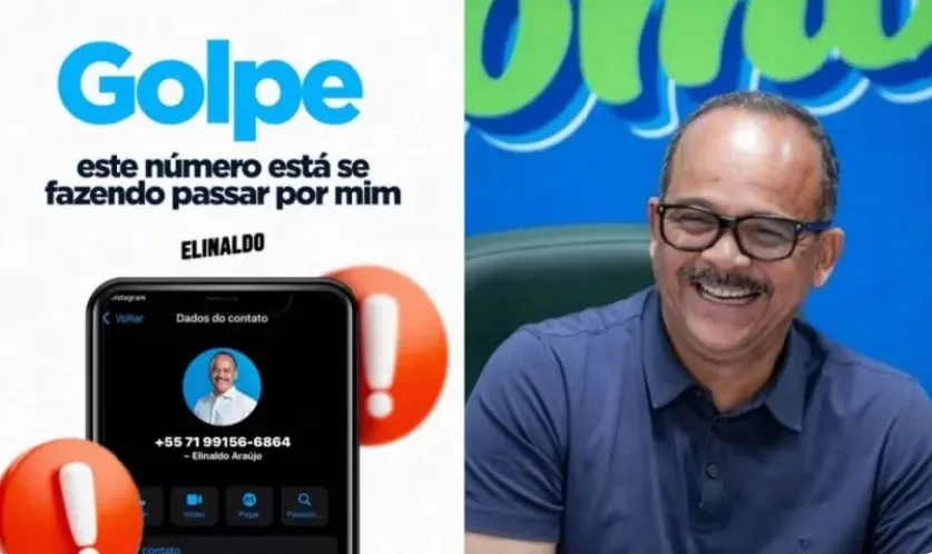 Criminosos usam imagem do prefeito de Camaçari para golpe do PIX
