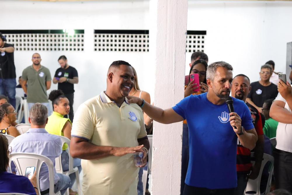 Dudu do Povo declara apoio a pré-candidatura de Flávio Matos durante encontro no Parque Satélite 