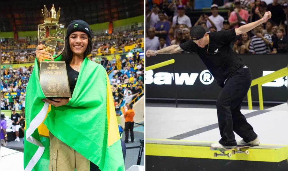 Com vitórias de Rayssa e Giovanni, Brasil domina Liga Mundial de Skate