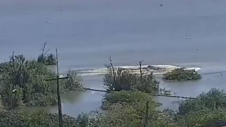 Mina 18 da Braskem se rompe na Lagoa Mundaú, em Maceió