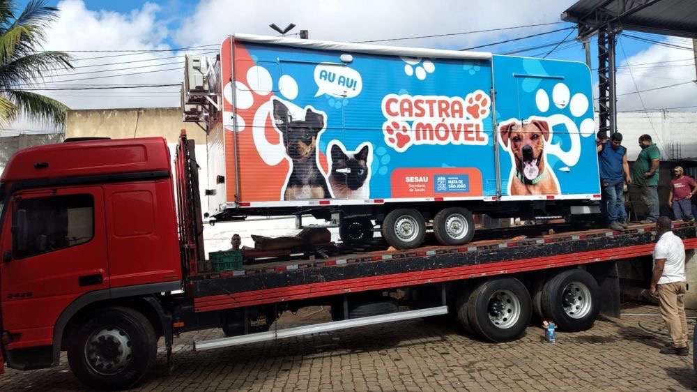 Mata de São João inaugura castramóvel para controle populacional de animais