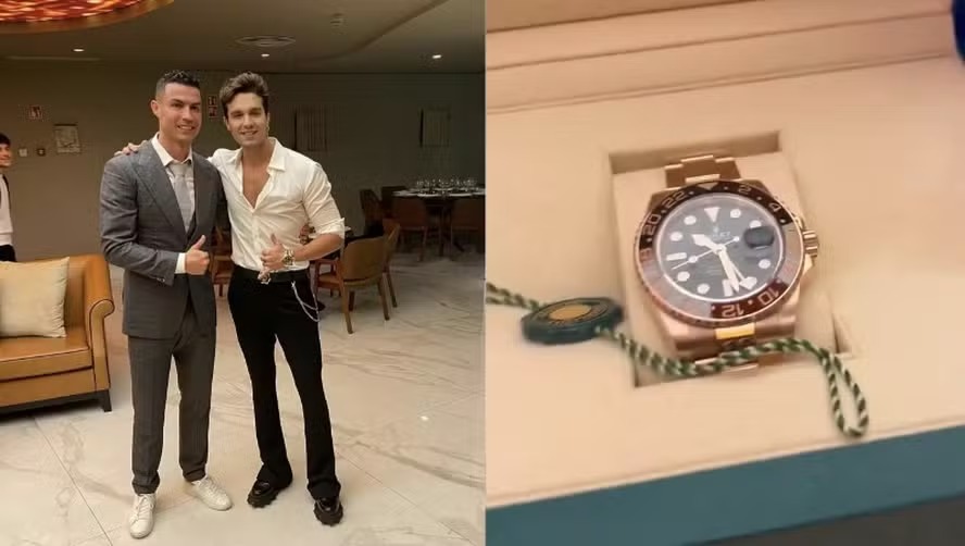 Luan Santana faz show privado para CR7 e ganha relógio de R$ 400 mil
