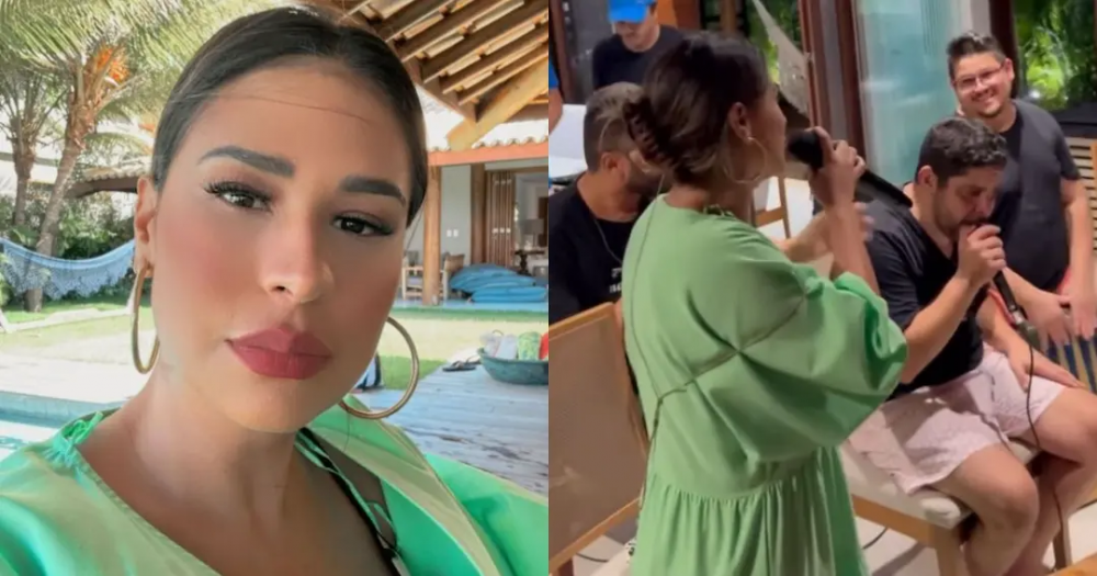 Em Praia do Forte, Simone Mendes anuncia parceria com Jorge e Mateus