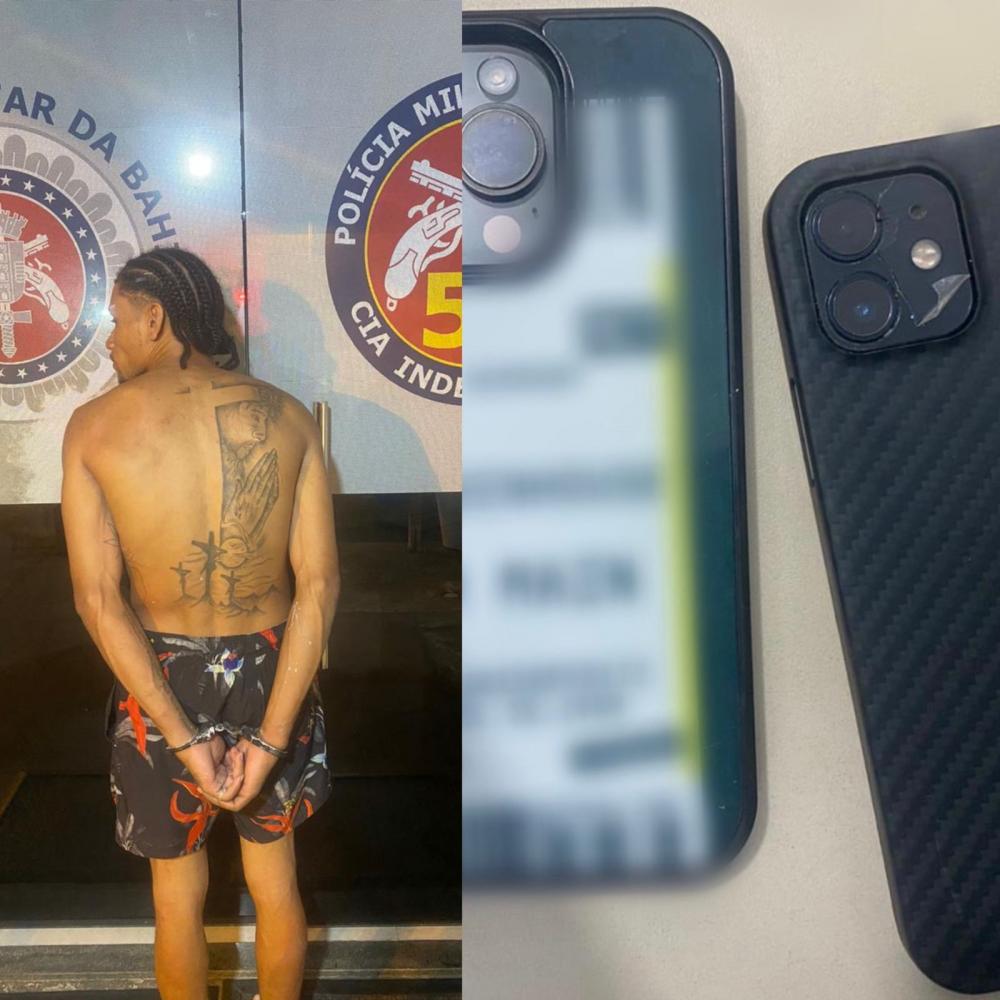 Militares do PETO recuperam iPhones roubados de turistas alemães em Imbassai