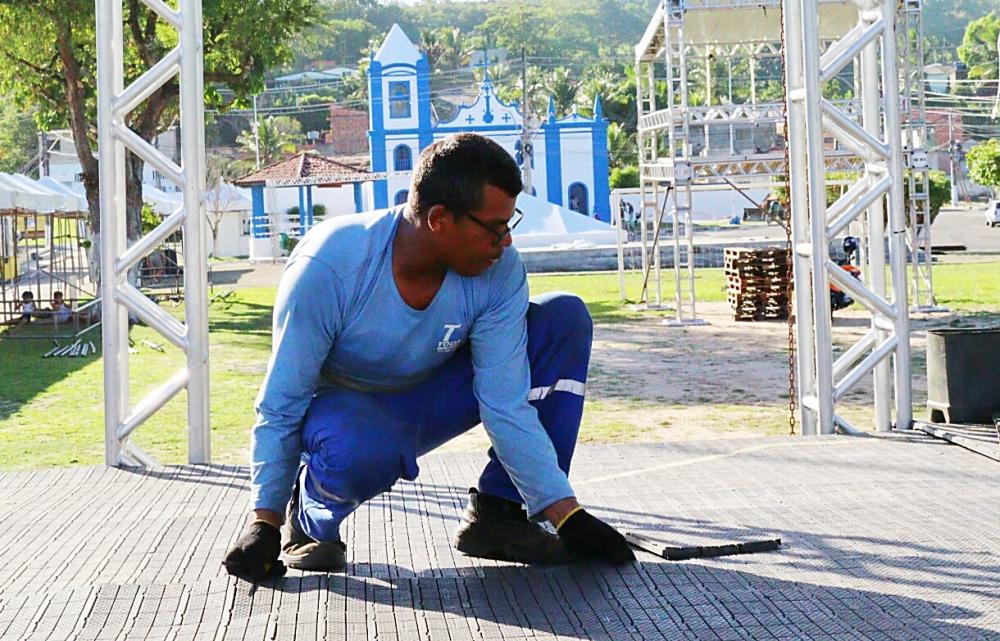 Preparativos para Festa do Bonfim seguem em ritmo acelerado em Mata de São João